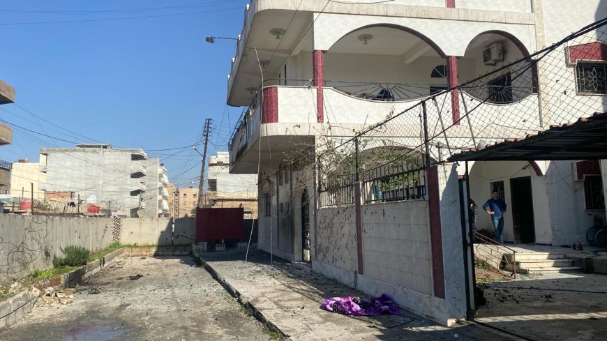 استهداف مبنى وسط مدينة قامشلو