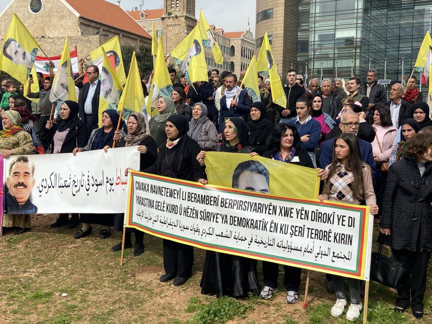 اعتصام لرابطة نوروز ومؤتمر ستار أمام مبنى الأمم المتحدة في بيروت