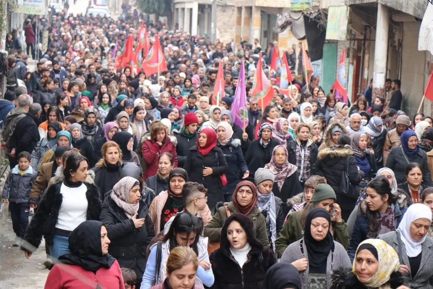 تشييع جثمان المقاتل في قسد محمد شيخ مصطفى في حلب
