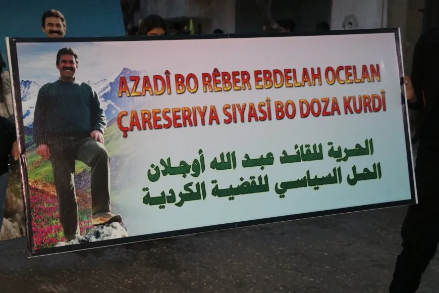 مسيرة في حلب للتنديد باستمرار المؤامرة الدولية بحق القائد عبدالله أوجلان
