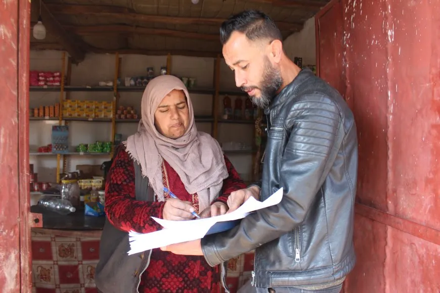 مشاركة واسعة لأهالي جل آغا في حملة جمع التواقيع