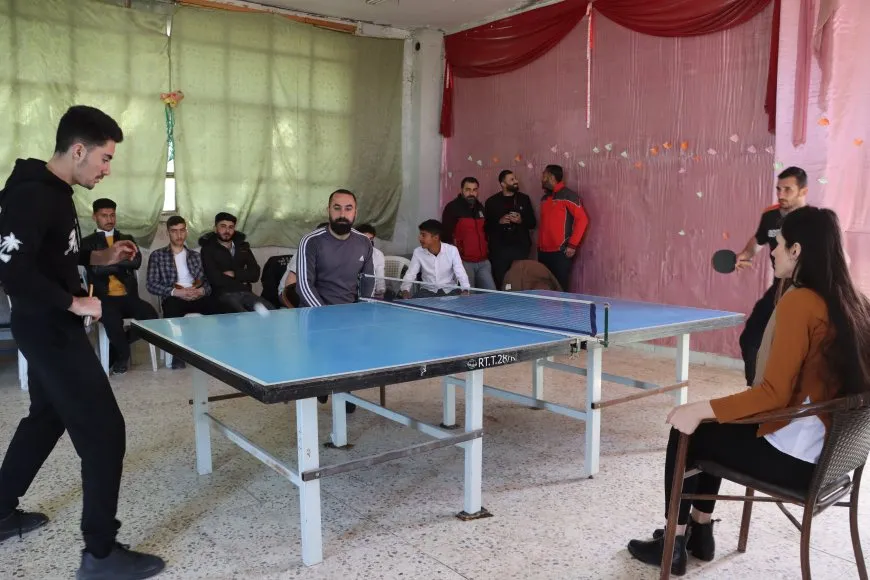 بطولة كرة الطاولة لتنمية مواهب الطلبة في عامودا