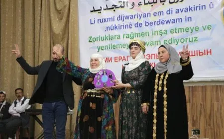 الإدارة الذاتية الديمقراطية في مقاطعة منبج تحتفل بالذكرى السابعة لتأسيسها