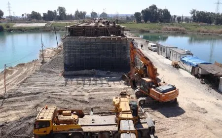 50 يوماً يفصل العمل الإنشائي في جسر الرقة الجديد عن الانتهاء