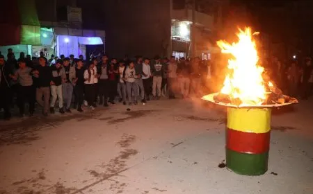 إيقاد أولى نيران نوروز في حلب