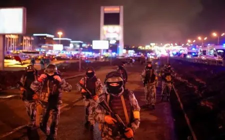 ارتفاع قتلى الهجوم على موسكو لـ 93 واعتقال 11 شخصاً بينهم المهاجمون الأربعة