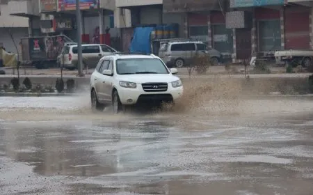 كمية الأمطار الهاطلة خلال 24 ساعة الماضية في مقاطعة الجزيرة
