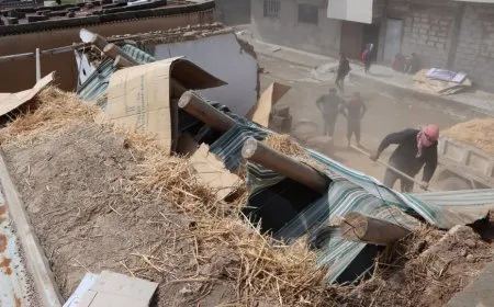 انهيار غرفة في قامشلو على رؤوس ساكنيها نتيجة الأمطار