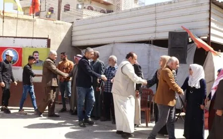 تقديم واجب العزاء لذوي الشهيدين باسل وعماد في مقاطعة الرقة