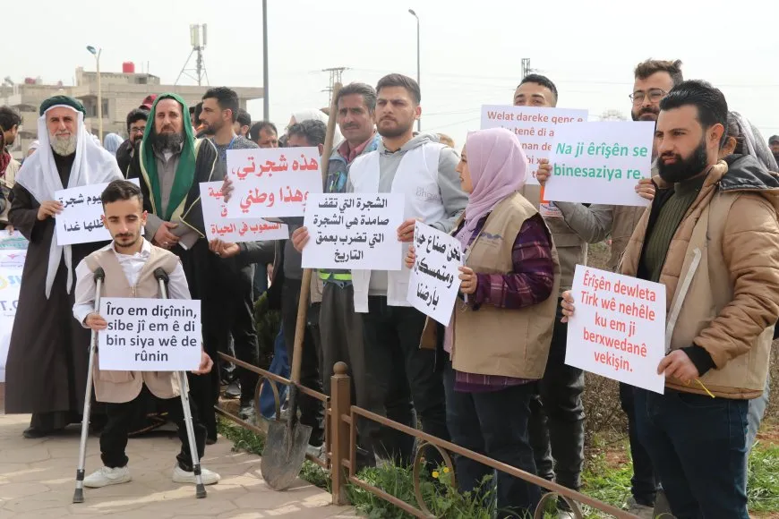 زراعة 200 غرسة شجرية في قامشلو
