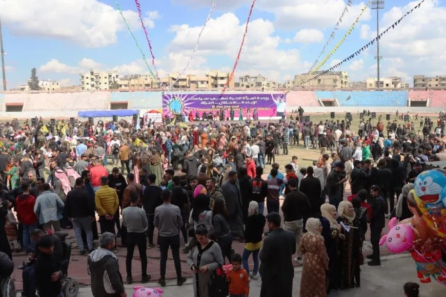 مشاهد متنوعة من فعاليات اليوم العالمي للمرأة في إقليم شمال وشرق سوريا وحلب