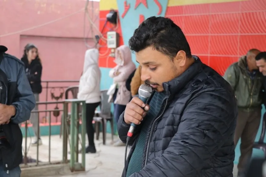 أهالي مدينة قامشلو يشيعون جثمان الشهيد محمد كرباوي