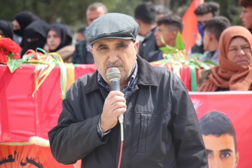 تشييع جثمان مقاتل مجلس الباب العسكري محمد الجاسم في منبج