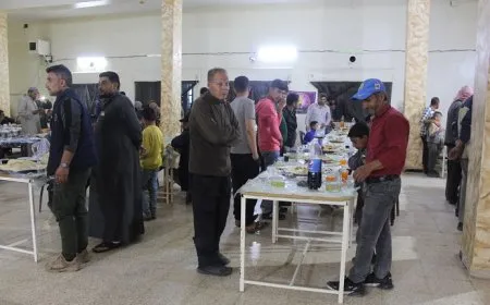 مأدبة إفطار لأهالي ناحية جل آغا