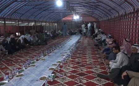 مأدبة رمضانية لشيوخ ووجهاء قبيلة البكارة في ريف دير الزور