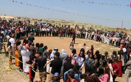 الاحتفال بعيد أربعاء بداية نيسان في الشهباء