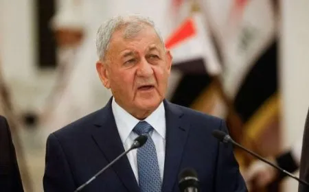 الرئيس العراقي يدين الهجوم الذي طال حقلاً للغاز في السليمانية