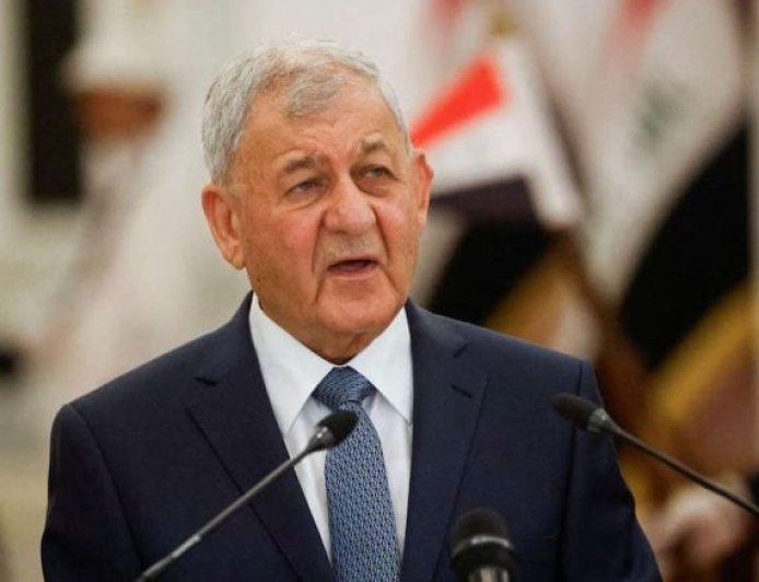 الرئيس العراقي يدين الهجوم الذي طال حقلاً للغاز في السليمانية