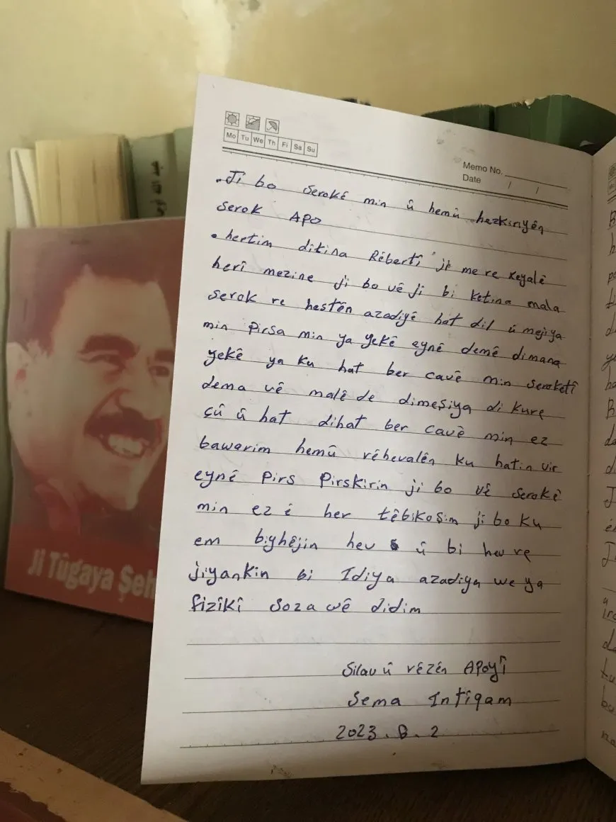 بالعهد الثوري ومشاعر الاشتياق.. رسائل للقائد من منزله في كوباني
