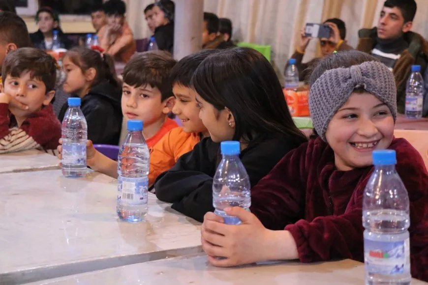 احتفالية لأطفال الشهداء في حلب بمناسبة ميلاد القائد عبد الله أوجلان