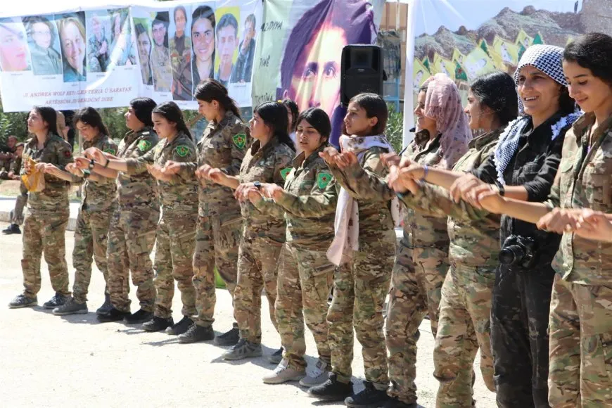 YPJ تحتفل بذكرى تأسيسها وتزرع الأشجار احتفاءً بميلاد القائد