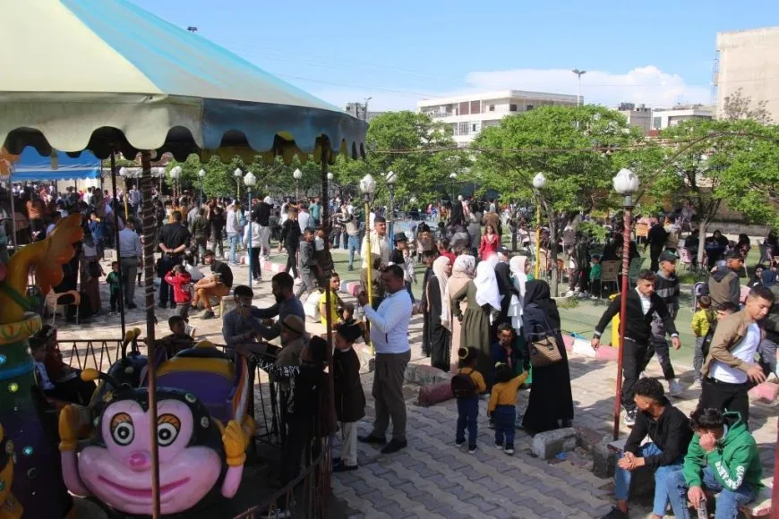 فرحة تغمر شوارع منبج في أول أيام عيد الفطر