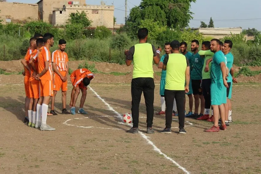 افتتاح دوري الشهيد جلنك لكرة القدم في جل آغا