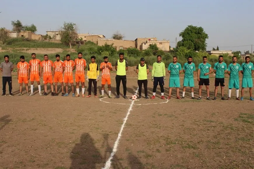 افتتاح دوري الشهيد جلنك لكرة القدم في جل آغا