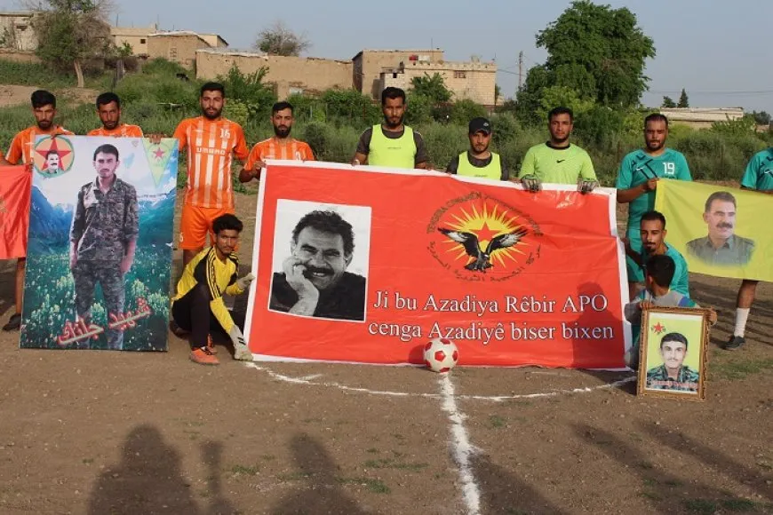 افتتاح دوري الشهيد جلنك لكرة القدم في جل آغا