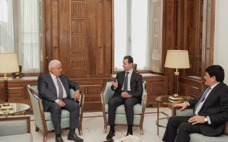 بشار الأسد يلتقي رئيس هيئة الحشد الشعبي