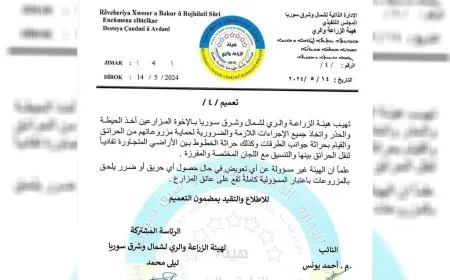 هيئة الزراعة والري: الهيئة غير مسؤولة عن أي تعويض في حال حصول حريق