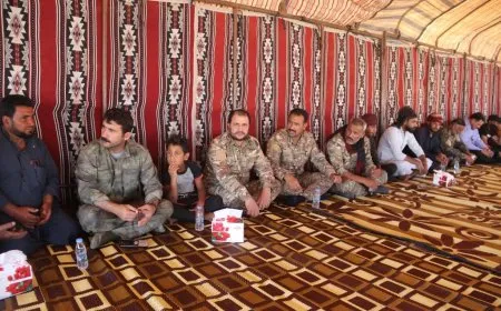 مجلس هجين العسكري يجتمع مع أهالي ريف دير الزور الشرقي