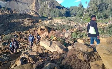 بابوا غينيا الجديدة: أكثر من 300 شخص يلقون حتفهم بسبب انهيار أرضي