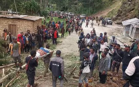 بابوا غينيا: الانهيار الأرضي دفن أكثر من 2000 شخص