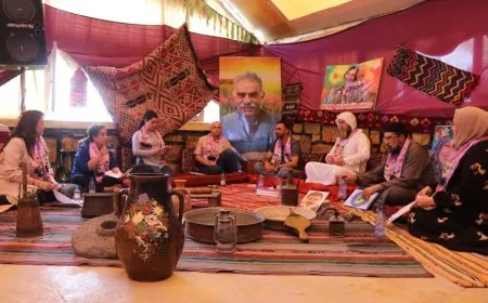 مشاركات في فعالية المطالبة بحرية القائد الجسدية: مستمرات بنضالنا حتى تحقيق مطلبنا