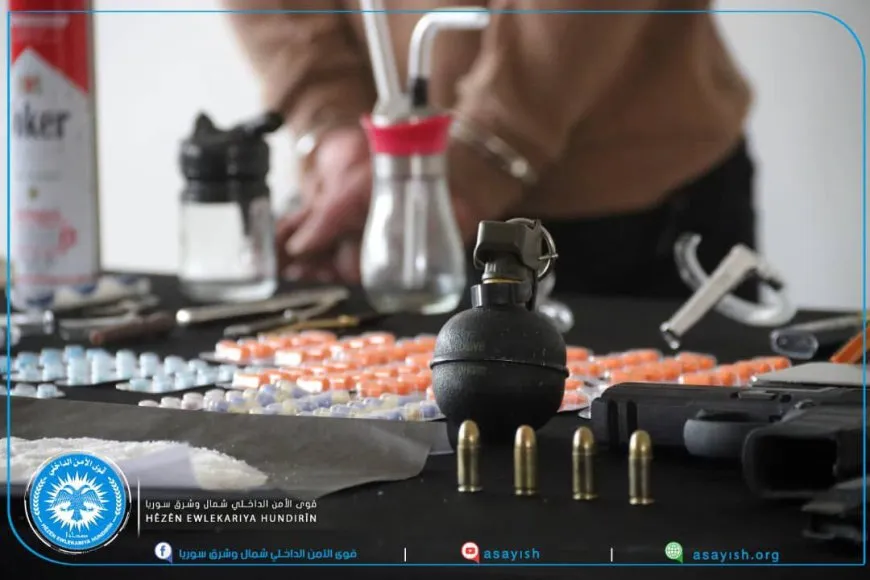 قوى الأمن تواصل مكافحتها للمخدرات وتقبض على مروّجيْن لها في مدينة منبج