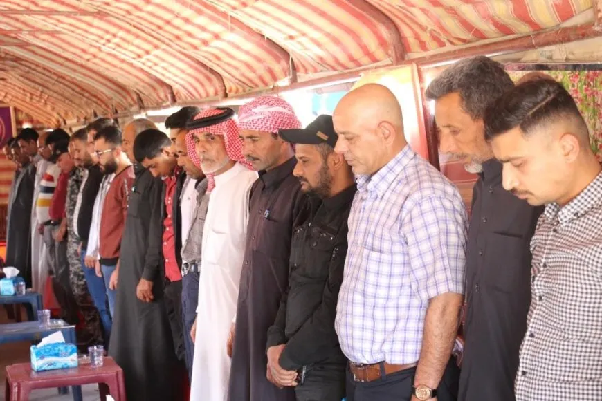 تقديم واجب العزاء لذوي مقاتل مجلس منبج العسكري أحمد محمد المبارك