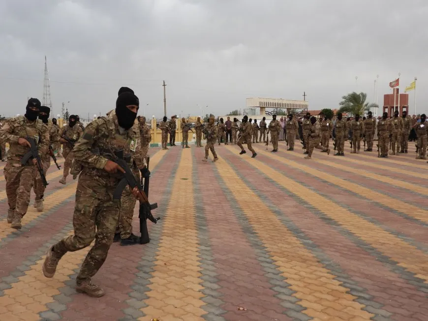 تشييع جثمان مقاتل قوات الحماية الذاتية حمزة محمد علي في الطبقة