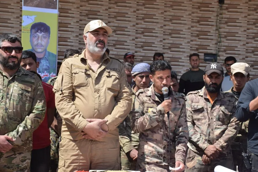 تشييع جثماني مقاتلين من قوات سوريا الديمقراطية في الشدادي