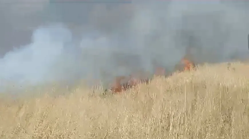 Turkish shelling on Shahba burns vast farmlands