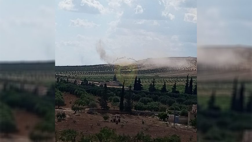 Turkish ground bombardment on countryside of Manbij