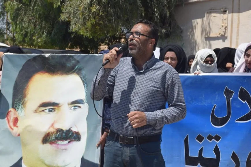مسيرة للمطالبة بالحرية الجسدية للقائد عبدالله اوجلان في الشدادي