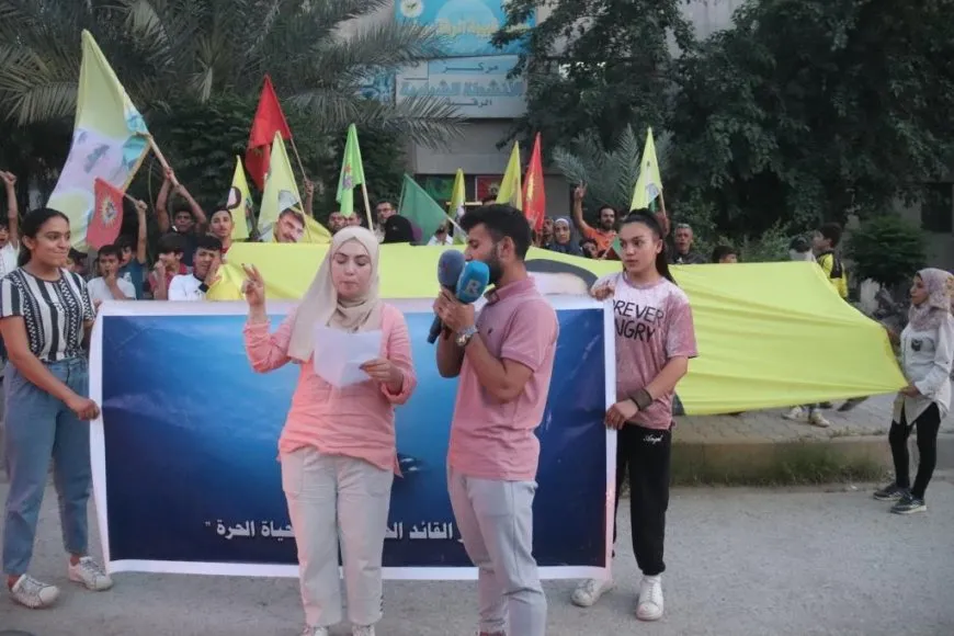 مسيرة شبابية في الرقة تنديداً بالعزلة على القائد عبدالله أوجلان