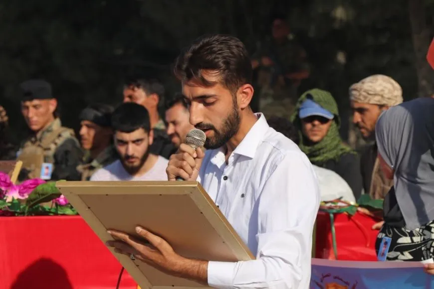 جثمان الشهيد شريف الشريف يوارى الثرى في مزار شهداء منبج