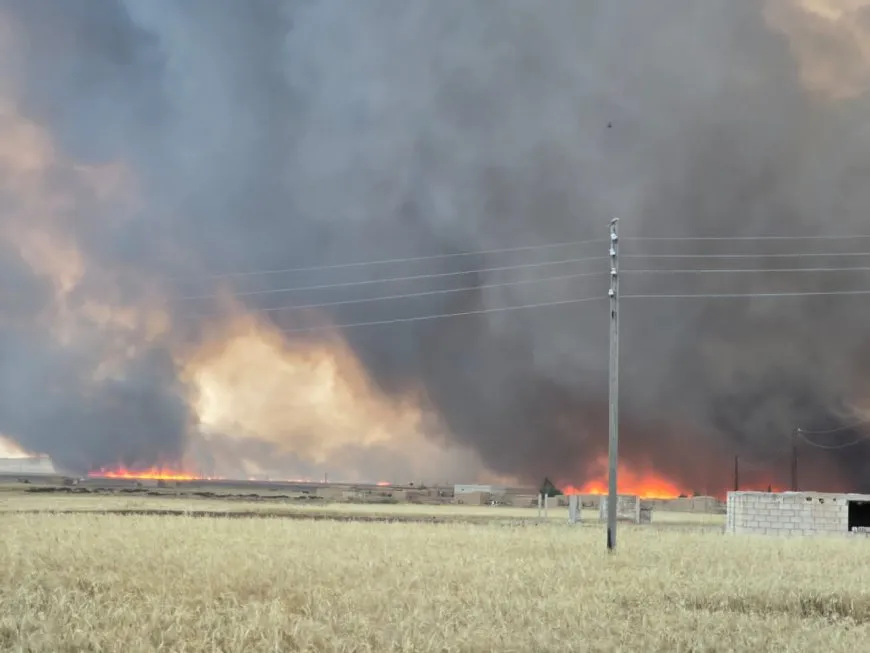 Despite Tal Tamr's emergency efforts, mercenary fire reaches city's villages