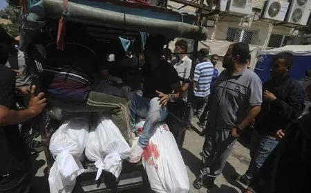 مقتل أكثر من مئتي فلسطينيي بضربات إسرائيلية على النصيرات بغزة
