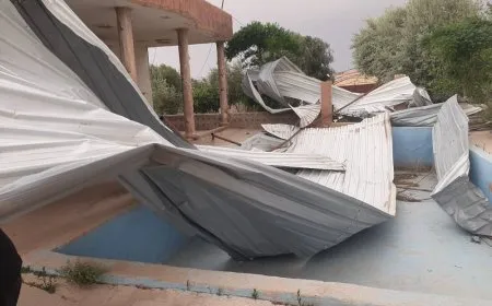 إصابة شخصين وأضرار مادية نتيجة عاصفة تشهدها مقاطعة الجزيرة