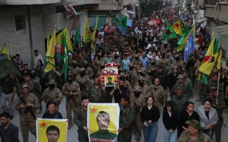 استقبال جثمان شهيد مقاومة الكرامة فدكار ريدور في حلب