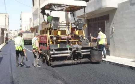 بدء تعبيد شوارع الرقة مع الانتهاء من الأشغال العامة