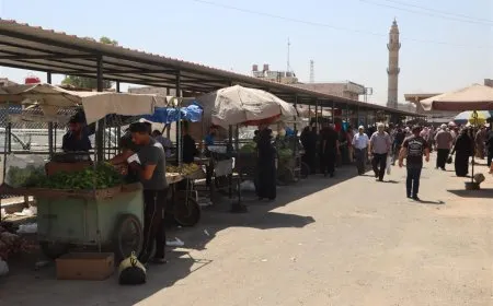 بلدية الشعب في قامشلو تفتتح سوقاً جديداً للخضروات